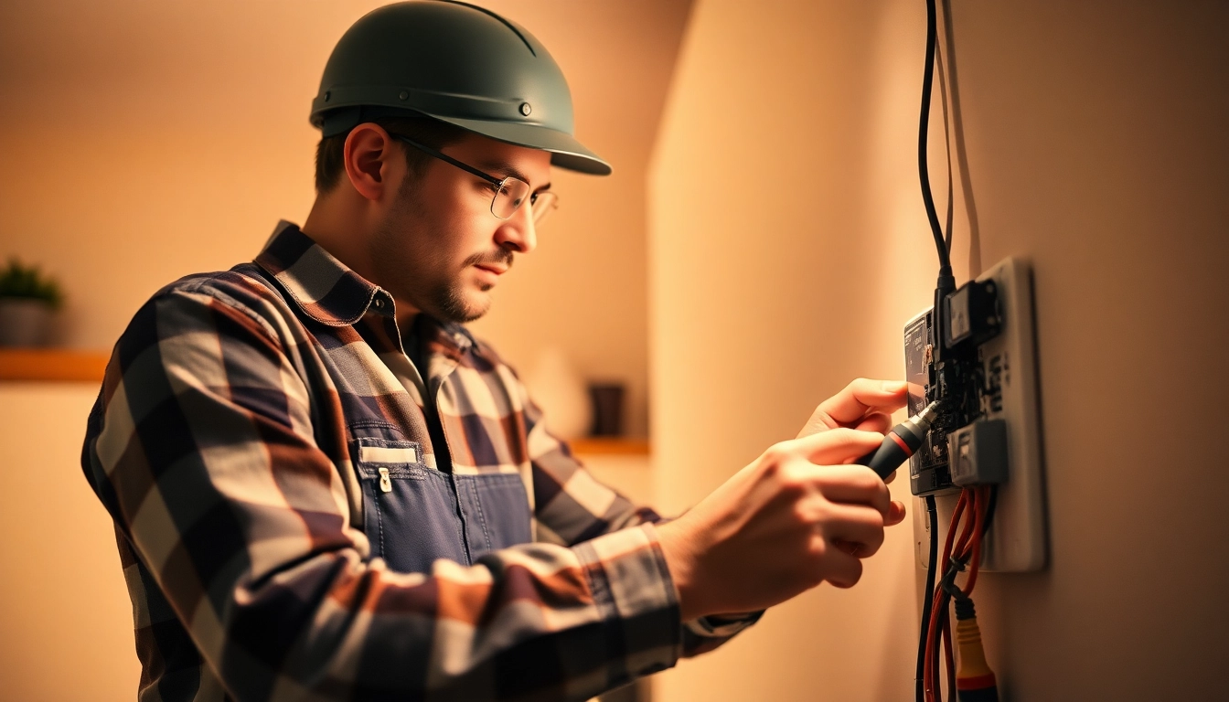 Expert Elektriker Notdienst in der Nähe fixing electrical issues with precision and care.