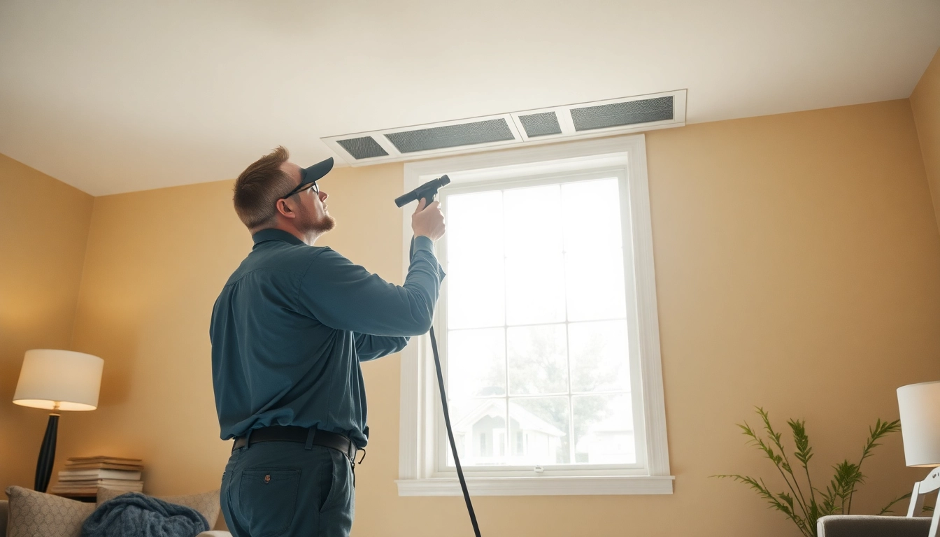 Efficient air duct cleaning service in Salt Lake City improving indoor air quality.