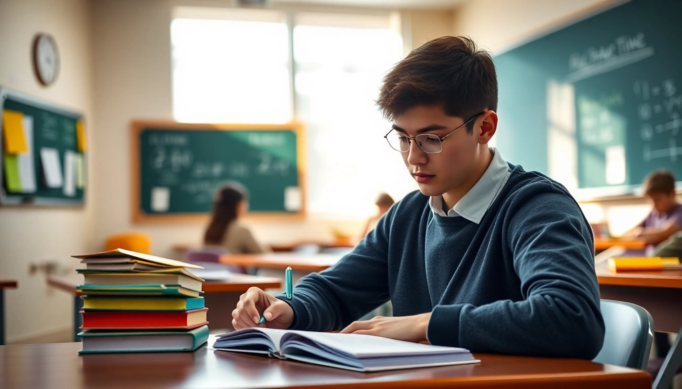 Engaging student solving Esercizi studio di funzione exercises with colorful materials.