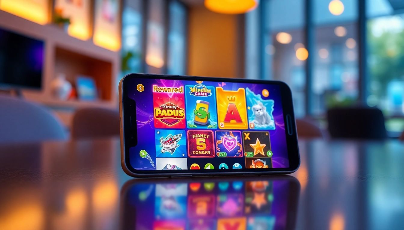 Engage in rewarded play with mobile games featuring vibrant graphics and exciting rewards.