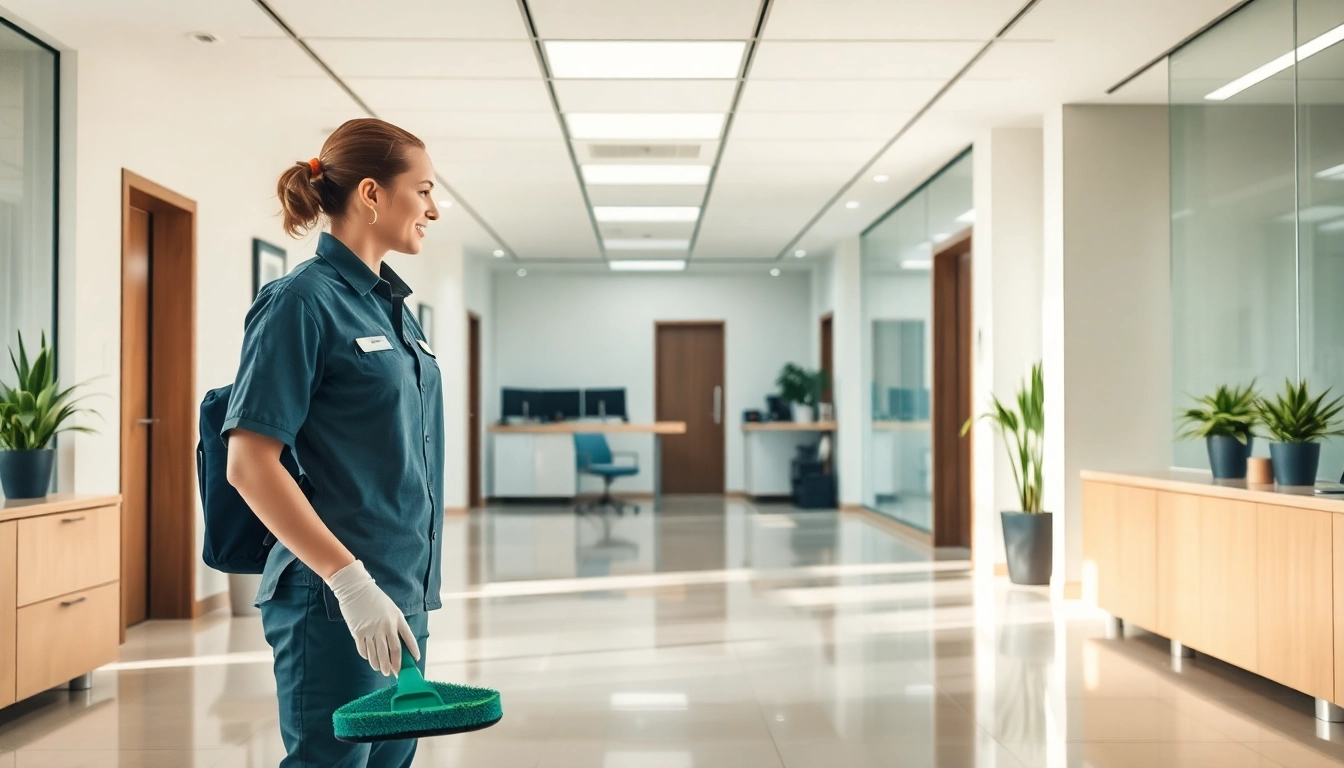 Professional cleaning of Jacksonville commercial cleaning space reveals sparkling surfaces and organized areas.