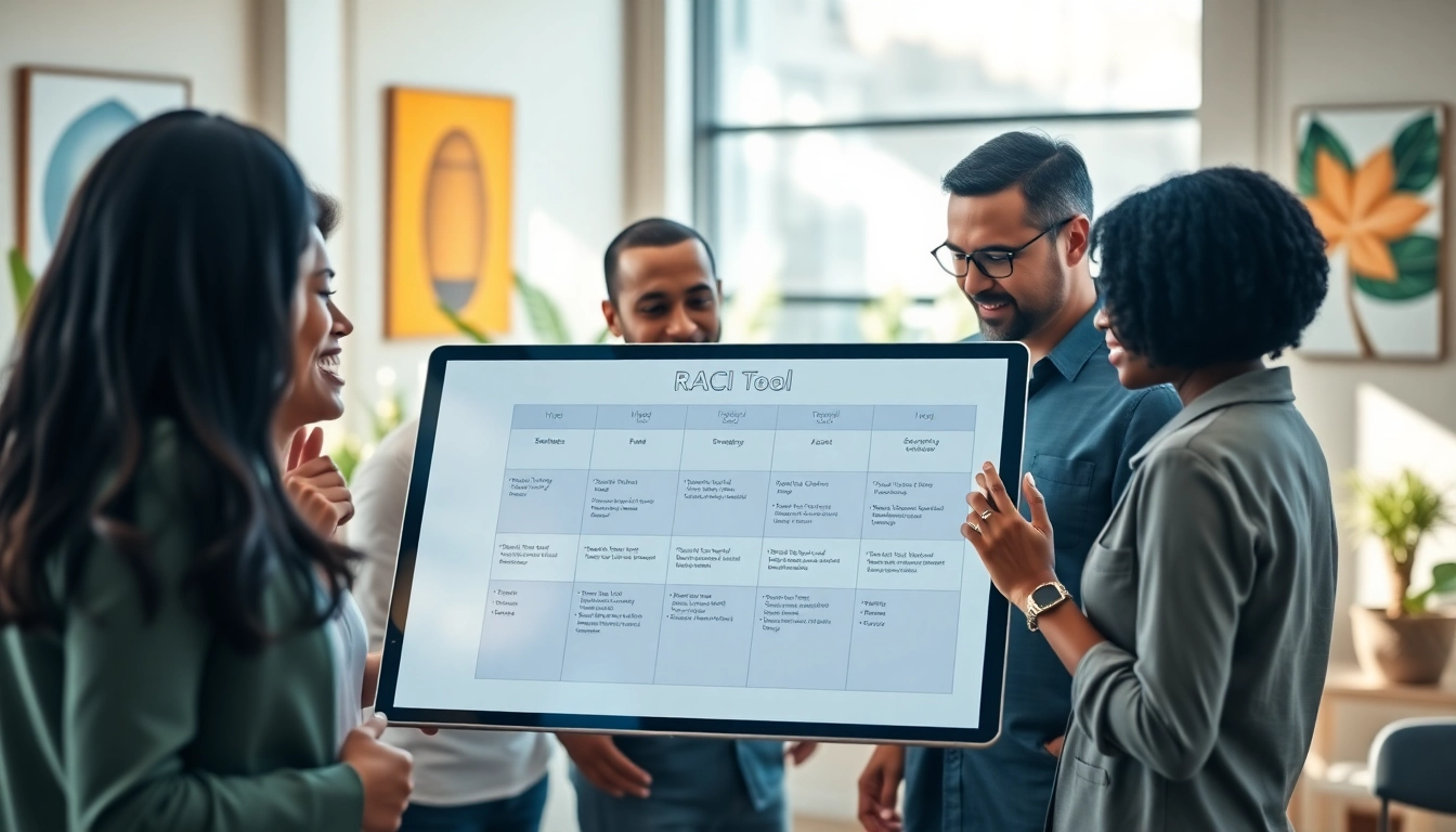 Utilize a RACI tool for small teams for effective project management in a collaborative setting.