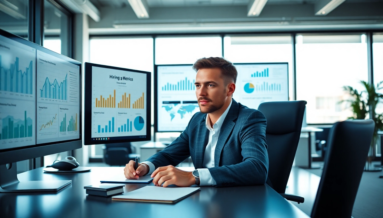 Implement effective fractional recruitment strategies with a professional consultant in a modern office setting.