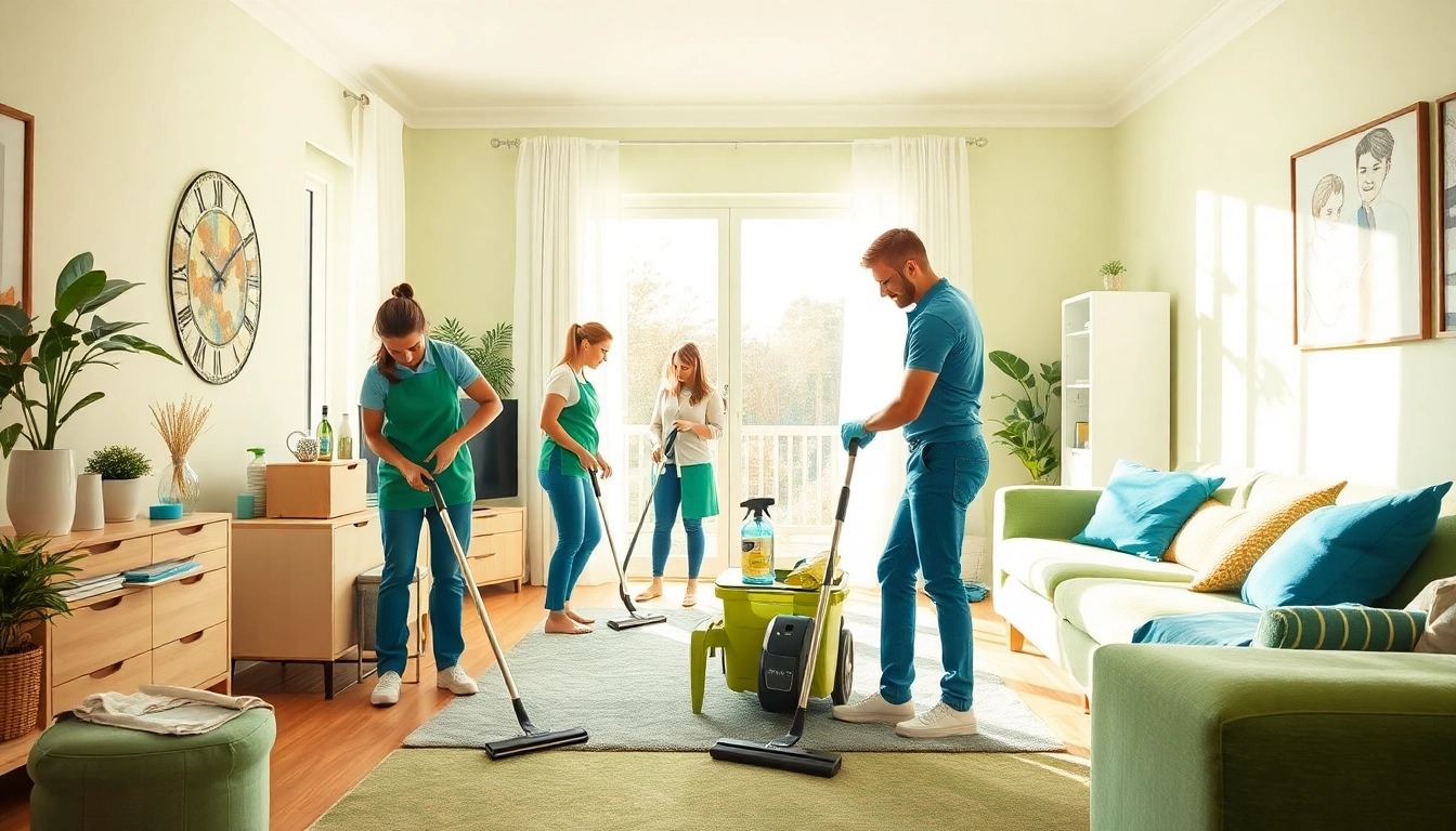 Move Out Cleaning Camarillo service team thoroughly cleaning an apartment with bright natural lighting.
