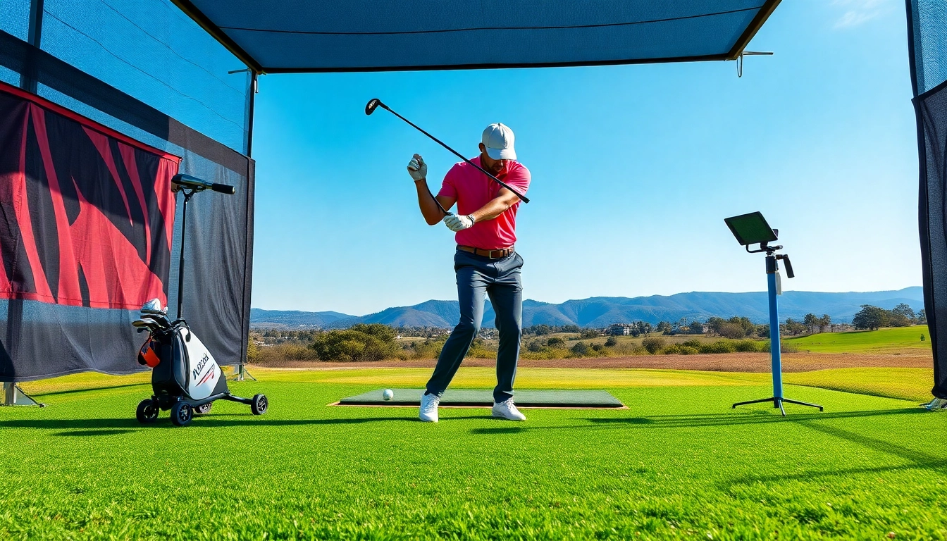 Enhance your golfing skills with targeted golf training aids at a dynamic driving range.