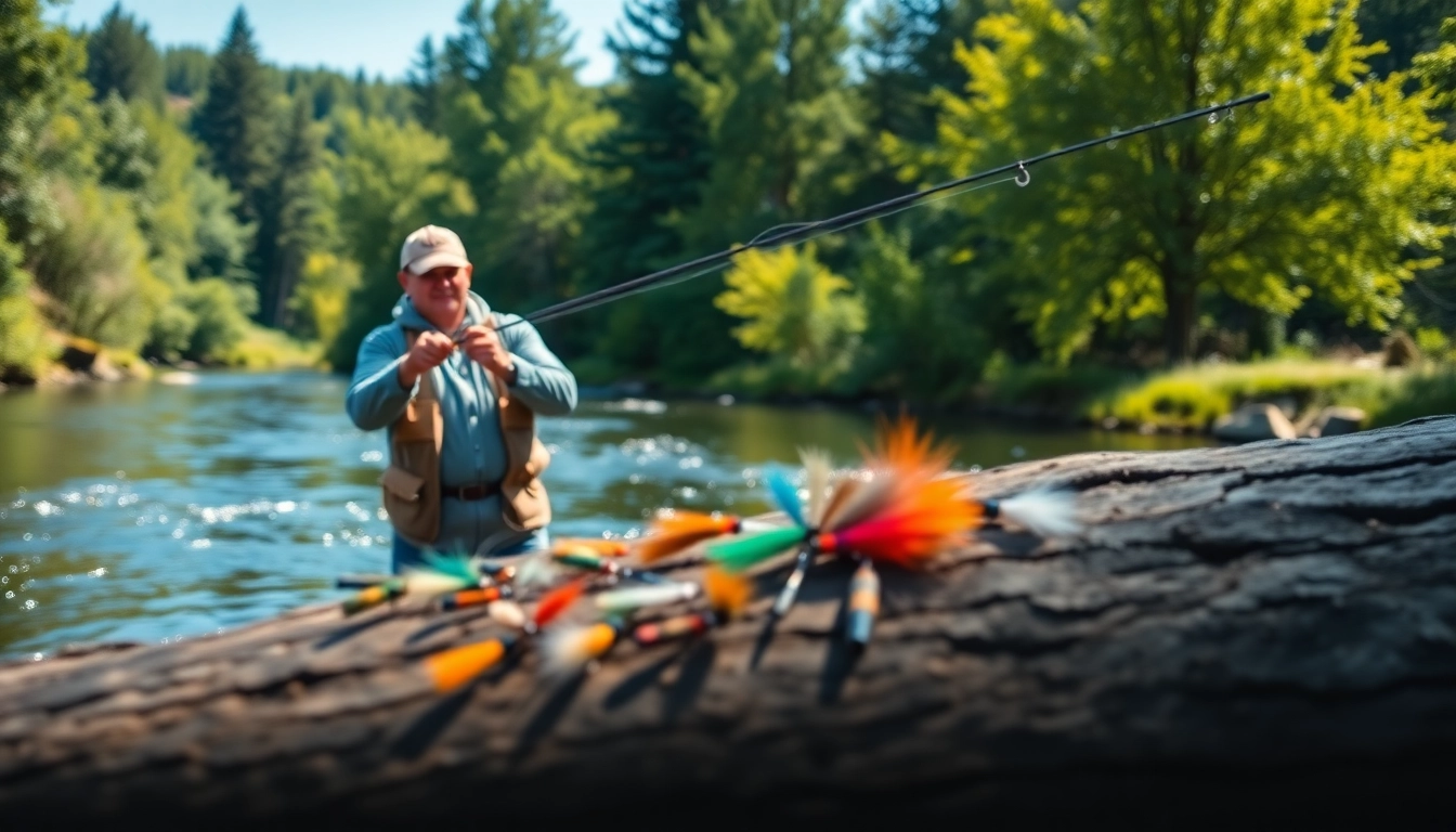 Enhance skills in fly fishing lessons near me with a professional instructor on a tranquil riverbank.