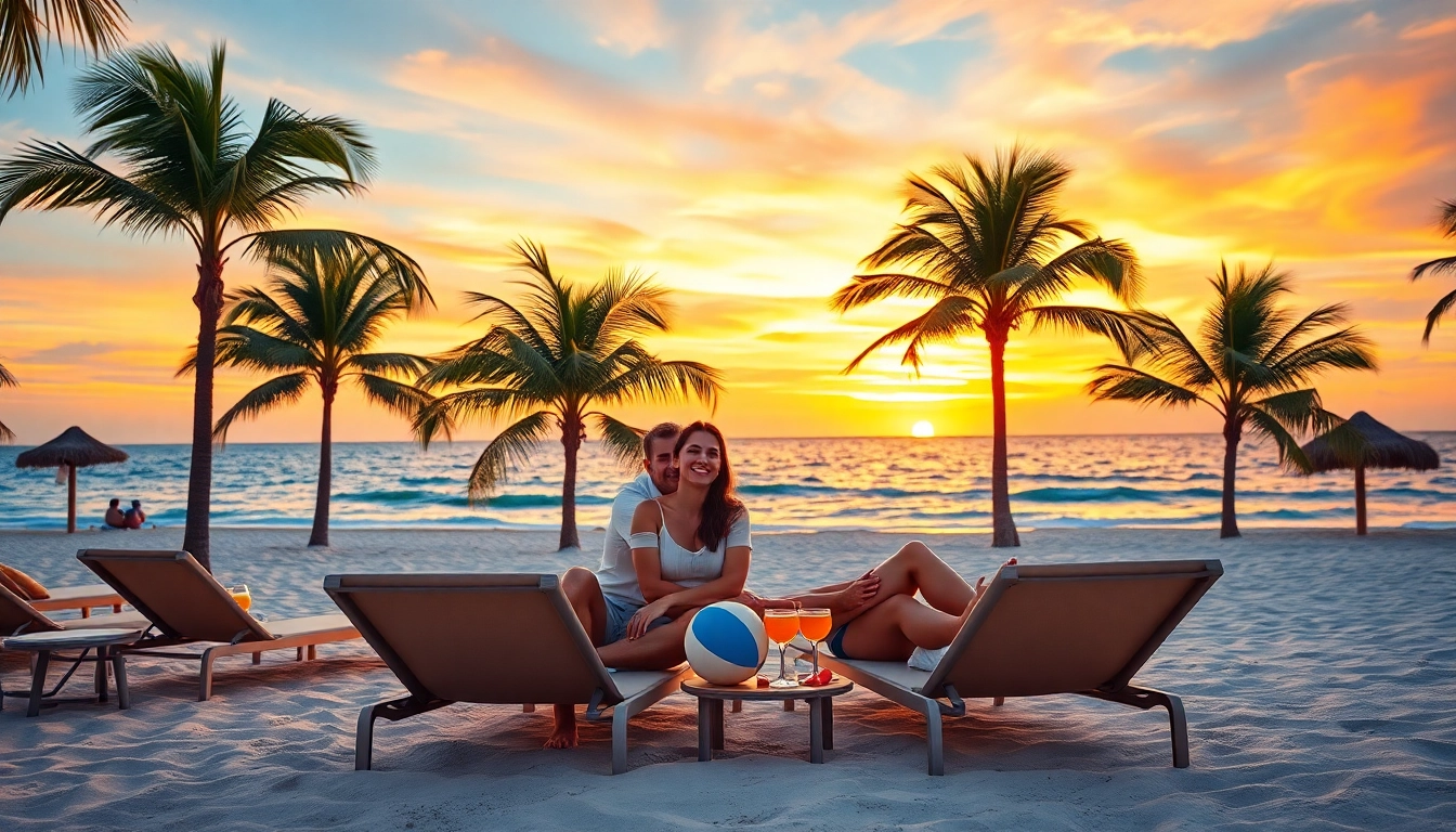 Enjoy a weekend vacation in Florida at a stunning beach resort with sunset views.