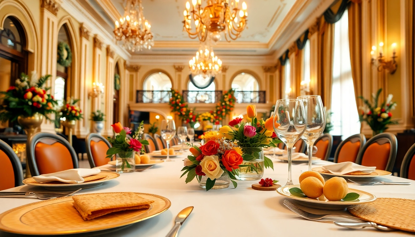 Experience the elegance of European Pesach hotels with luxurious dining and festive atmospheres.
