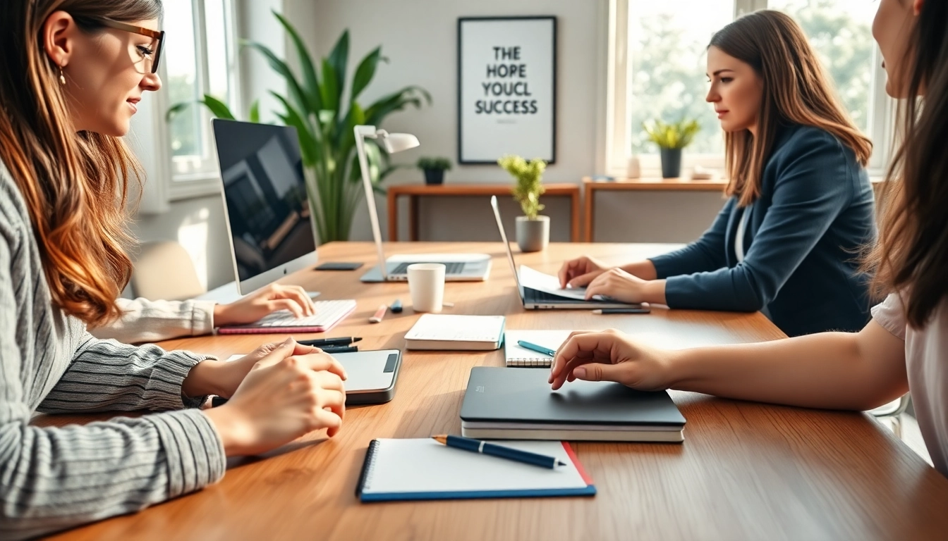 Explore online jobs ph opportunities with a collaborative team in a vibrant home office setting.