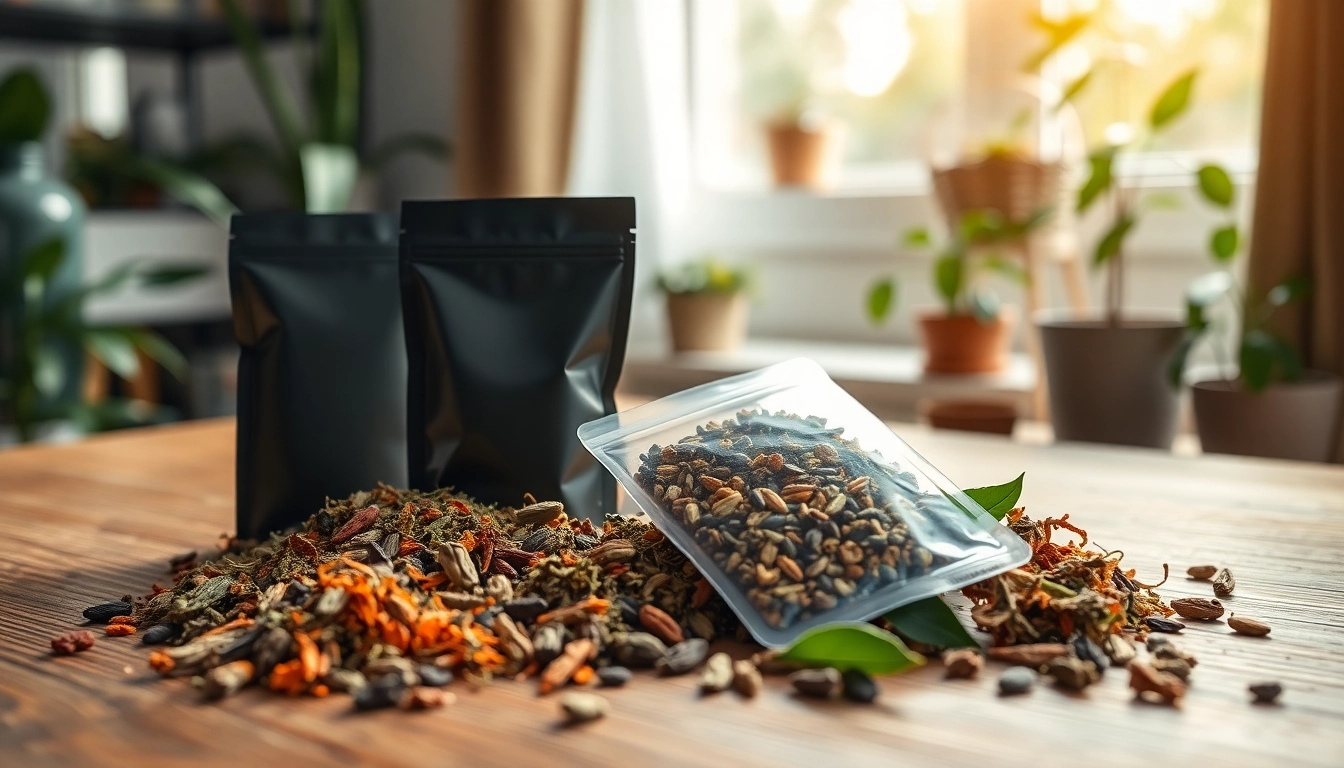 A close-up of nicotine pouches among colorful herbs illustrates what are nicotine pouches.