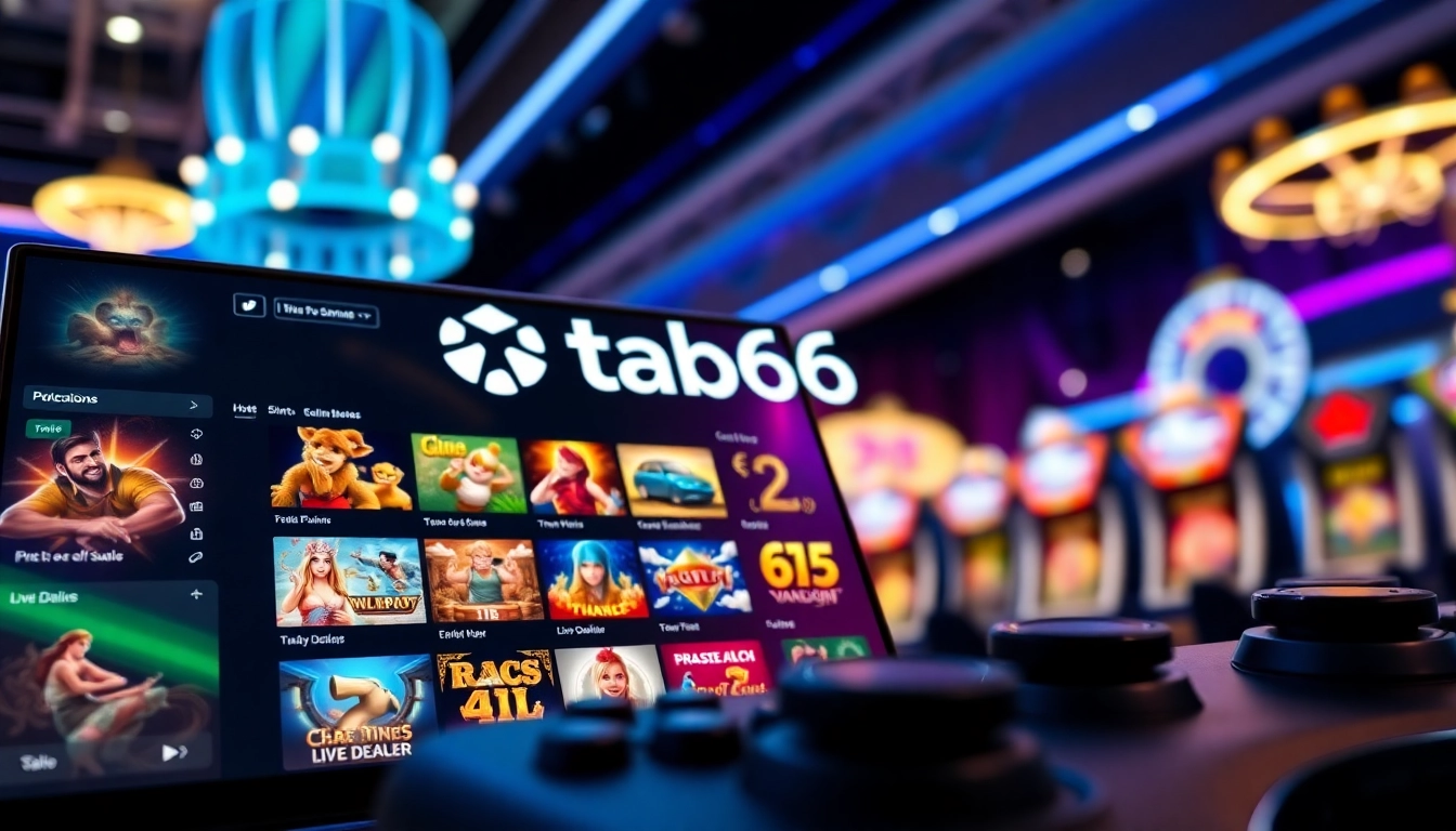 Experience the thrill of tab66 with a vibrant online casino interface full of exciting games.