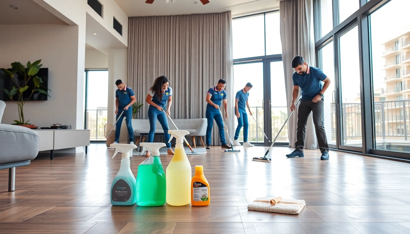 Efficient bond cleaning Logan team performing deep clean in an apartment.