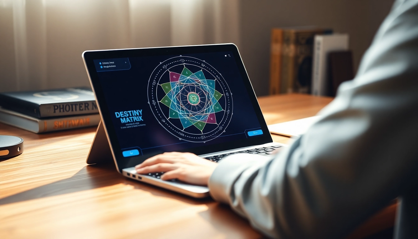 Calculate your life's purpose with the detailed destiny matrix calculator interface.