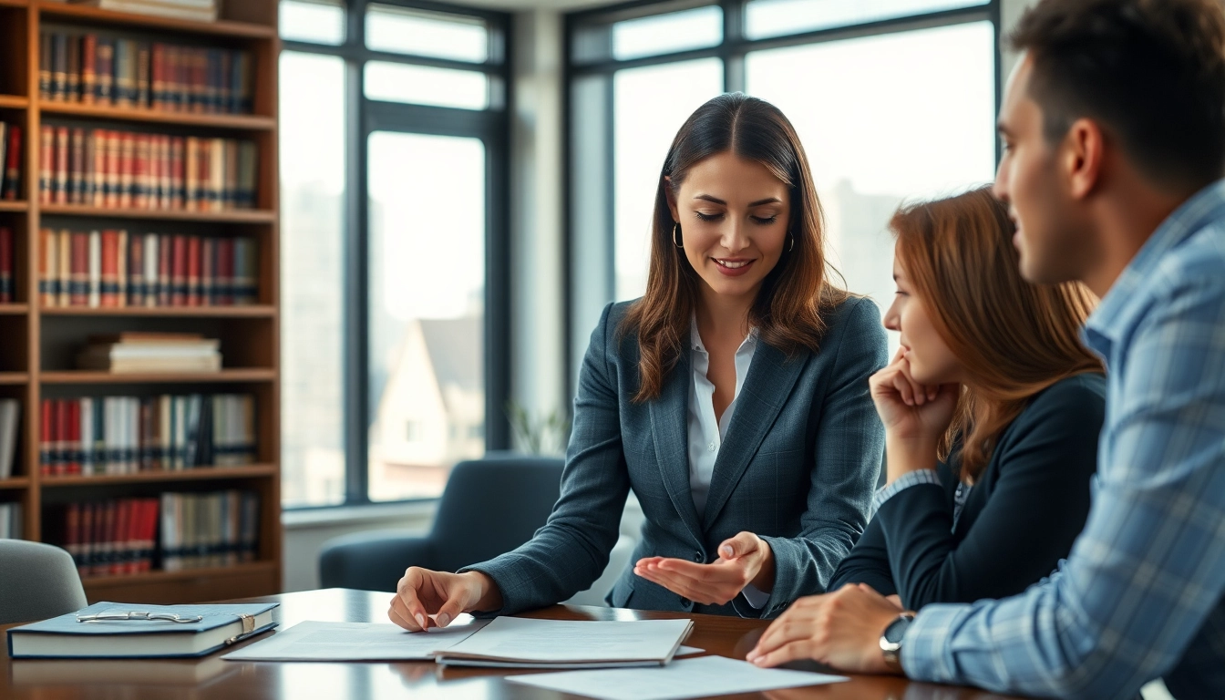 Get expert child custody lawyer services with a compassionate attorney discussing options with a parent.