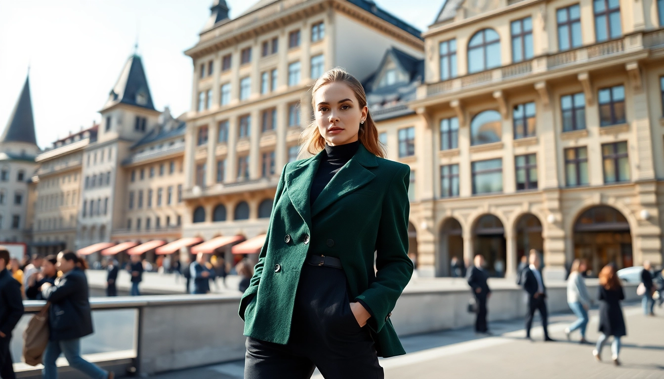 Professionelles Model in Zürich, repräsentiert die Modelagentur Zürich mit trendiger Mode und urbanem Flair.