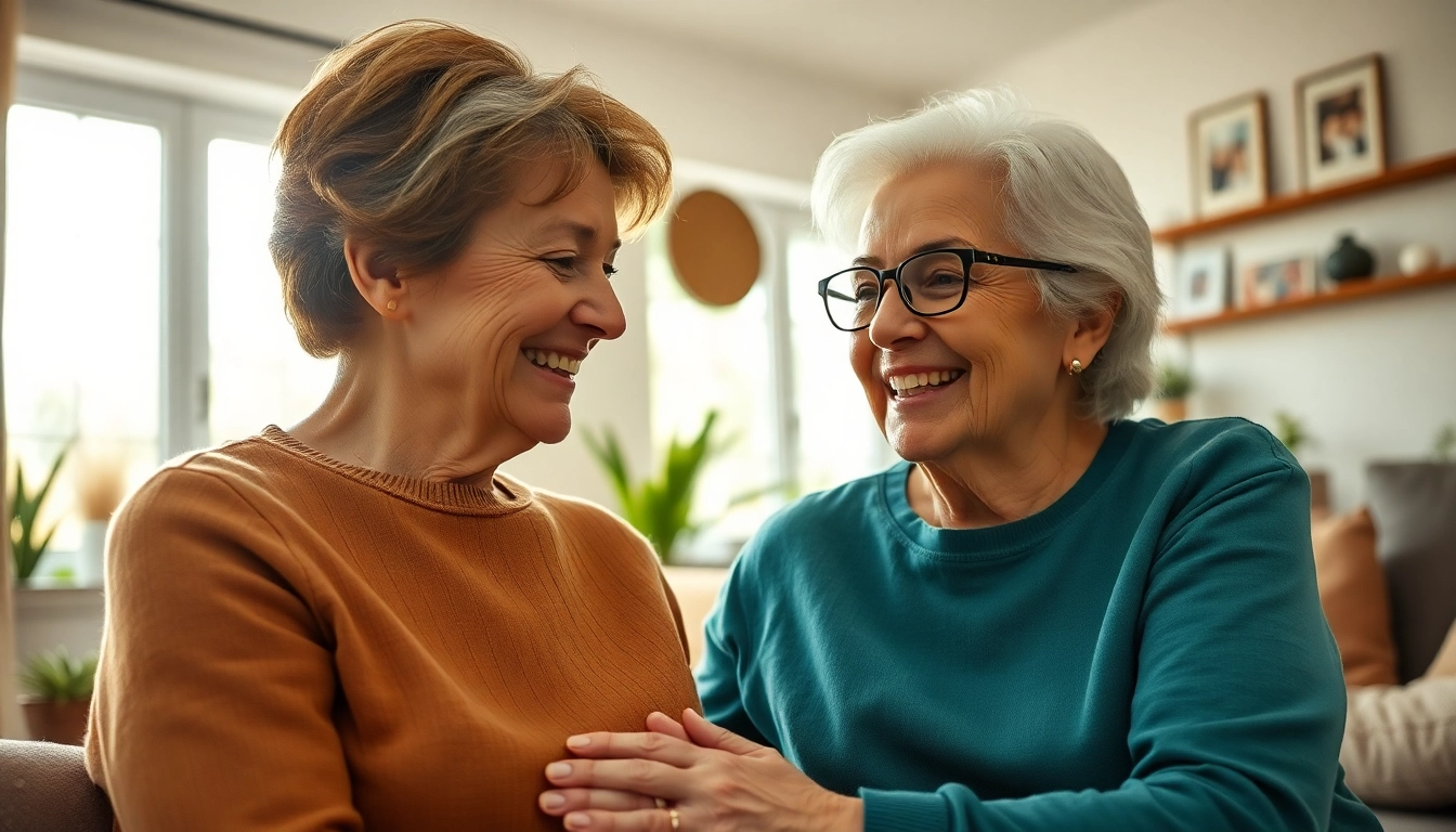 Senior caregivers austin tx providing compassionate home care to elderly clients in a cozy setting.