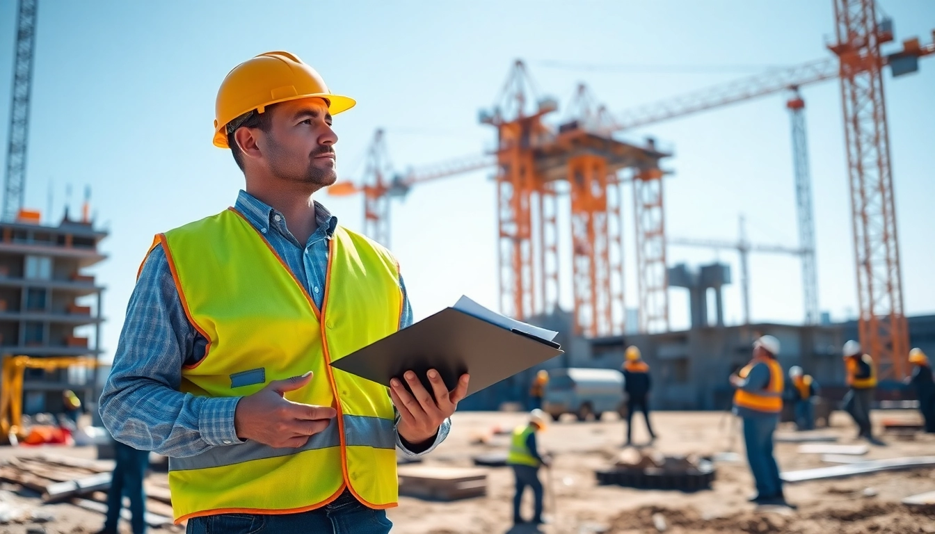 Evaluate nvq level 6 construction site management answers at a busy construction site with professionals.