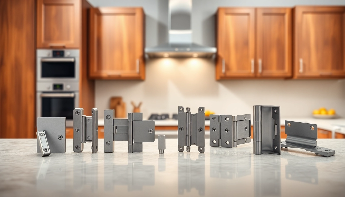 Showcase of high-quality cabinet hinge manufacturers highlighting sleek design and versatility.