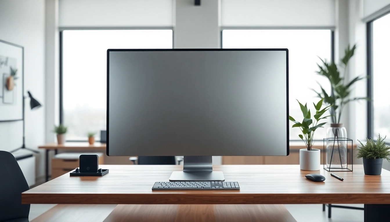 Buy MacStudio Ultra displayed on a stylish desk, showcasing its sleek design and modern workspace.