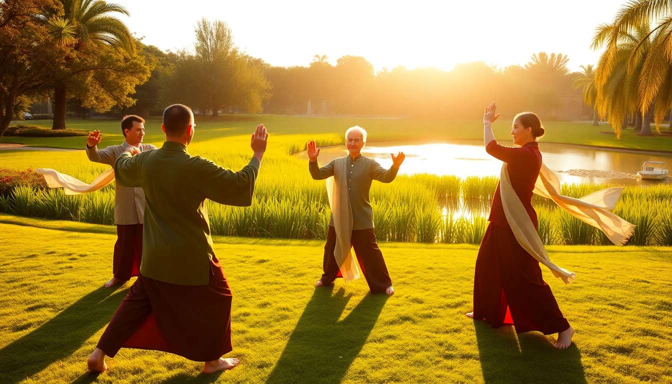 Experience Tai Chi Long Beach practice amidst tranquil nature, fostering calm and wellness.