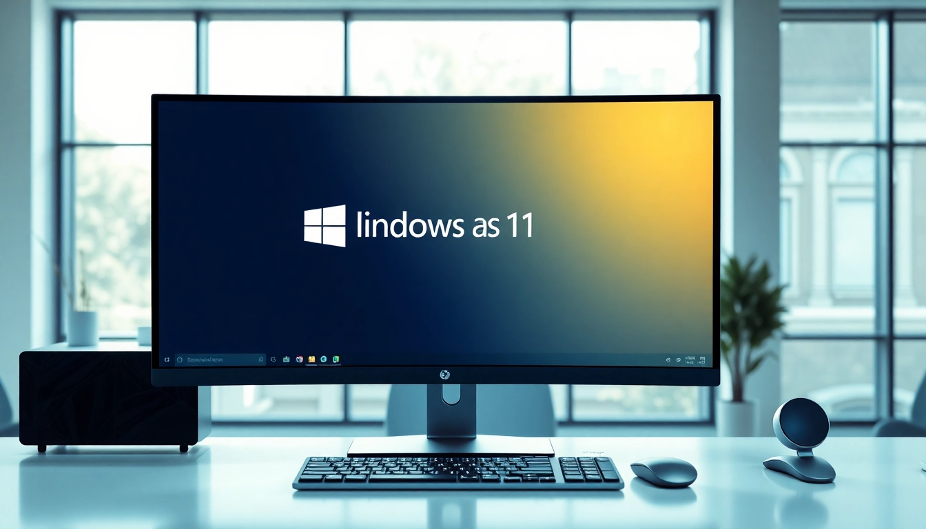Nutzen Sie Windows 11 Pro in einem modernen Arbeitsplatz zur Steigerung der Produktivität.