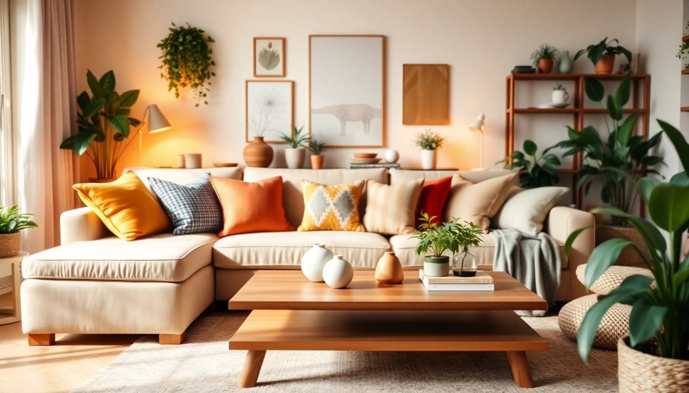 Creëer een 'Fijn voor thuis' sfeer met een gezellig ingerichte woonkamer.