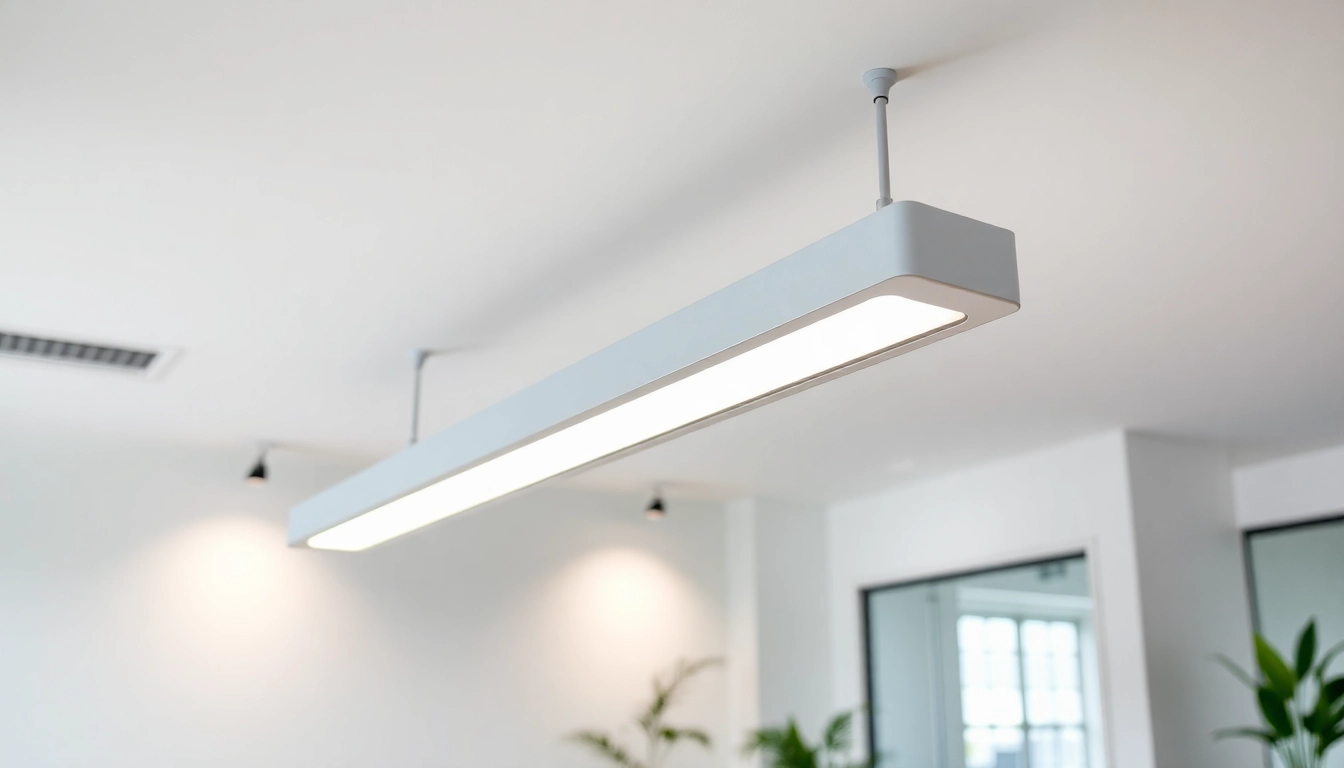 Illuminate your space with an energy-efficient LED Batten Light, enhancing modern office decor.