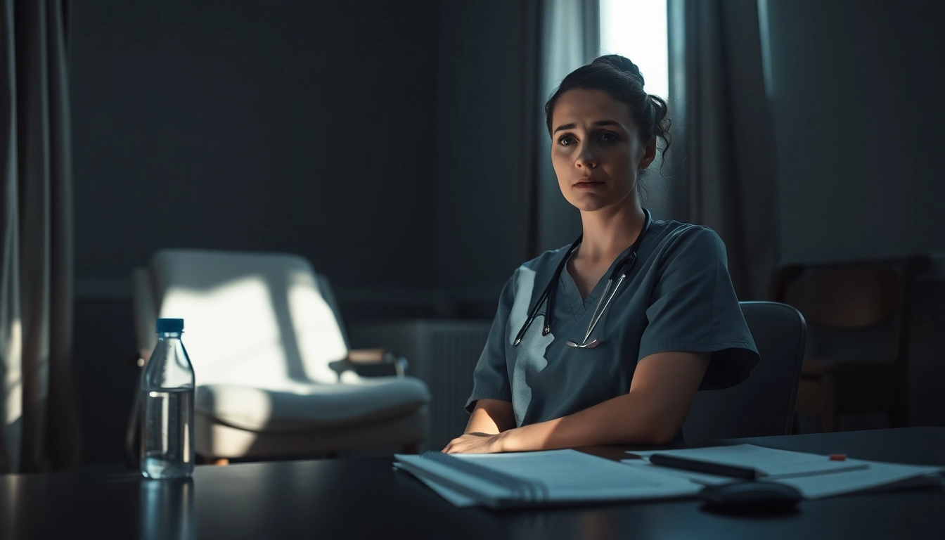 Addressing Problems with VDAP for Alabama Nurses in a rehabilitation setting, depicting concern and hope.