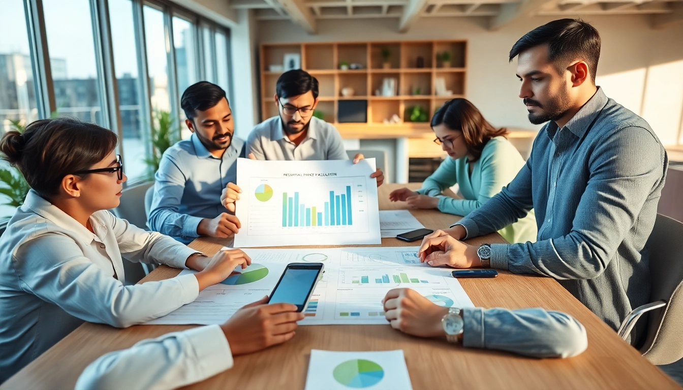 Enhancing residential energy calculation with energy analysts collaborating on solutions.
