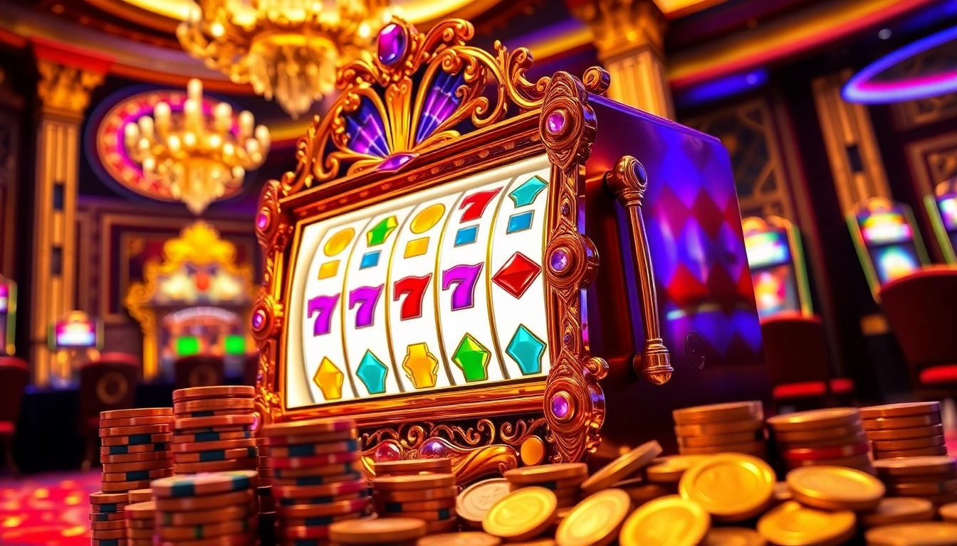 Permainan slot luxury111 slot yang menonjolkan suasana kasino mewah dan menegangkan.
