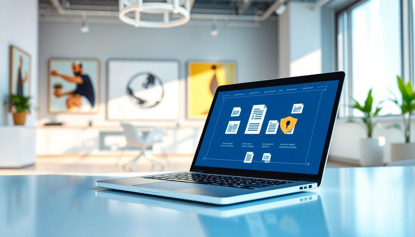 Datenraum Anbieter Deutschland zeigt sichere virtuelle Datenräume in einer modernen Büroeinrichtung.