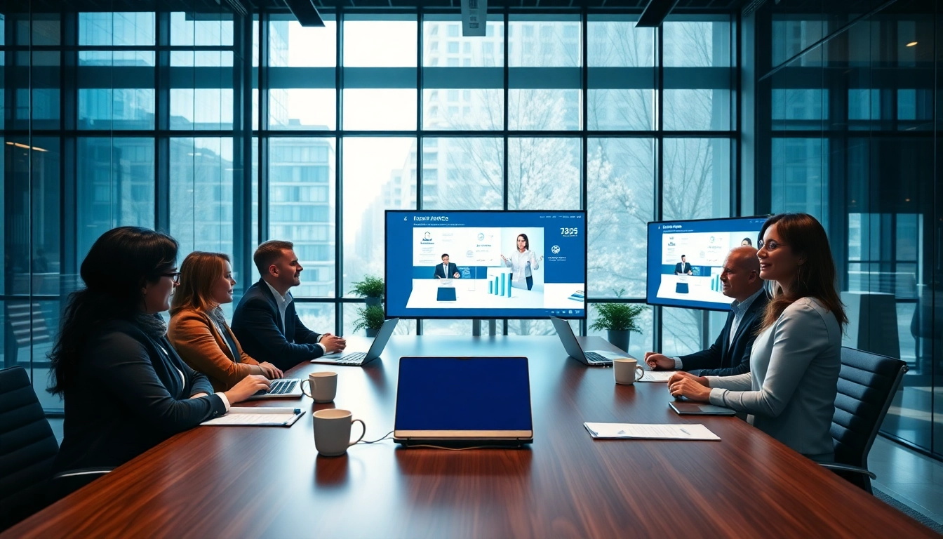 Engaged team of Quickplus Business Consultants collaborating in a modern office environment.