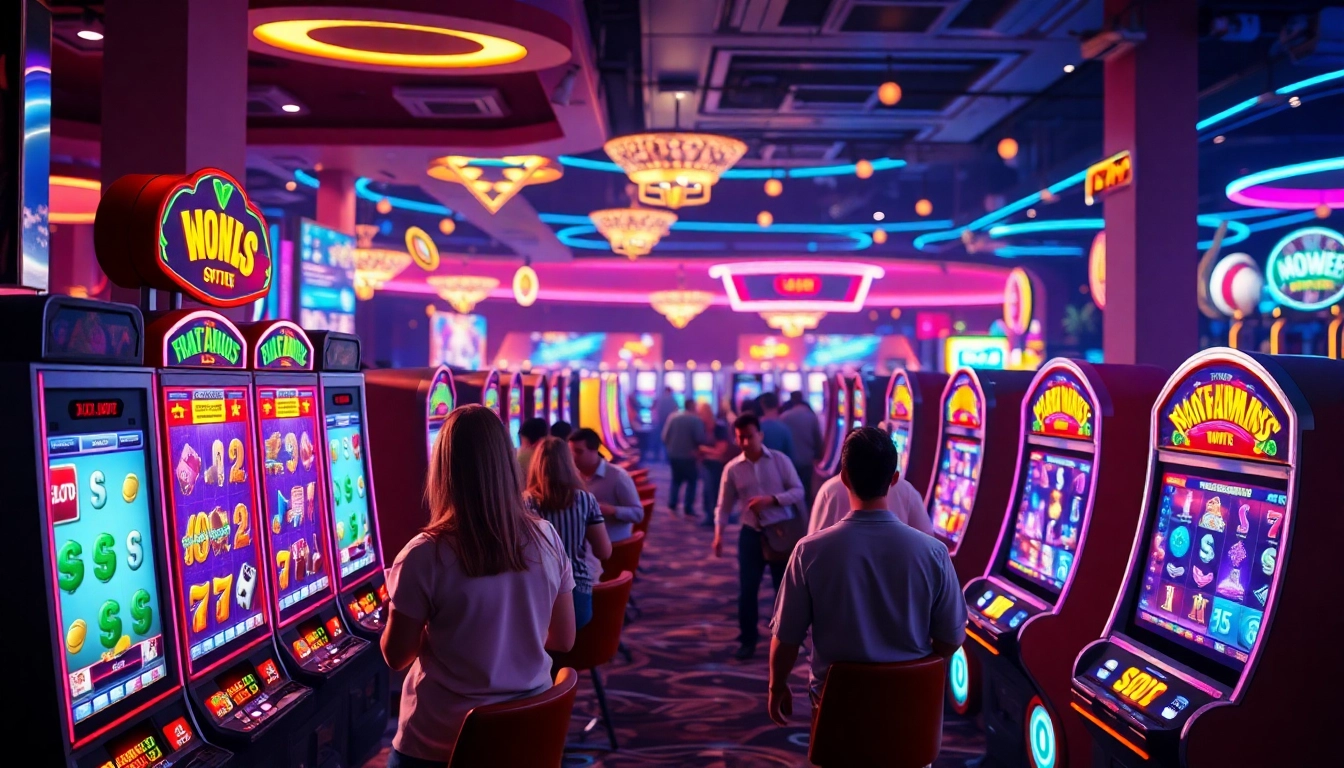 Jelajahi permainan posjp33 slot yang menarik dengan tampilan kasino yang meriah.