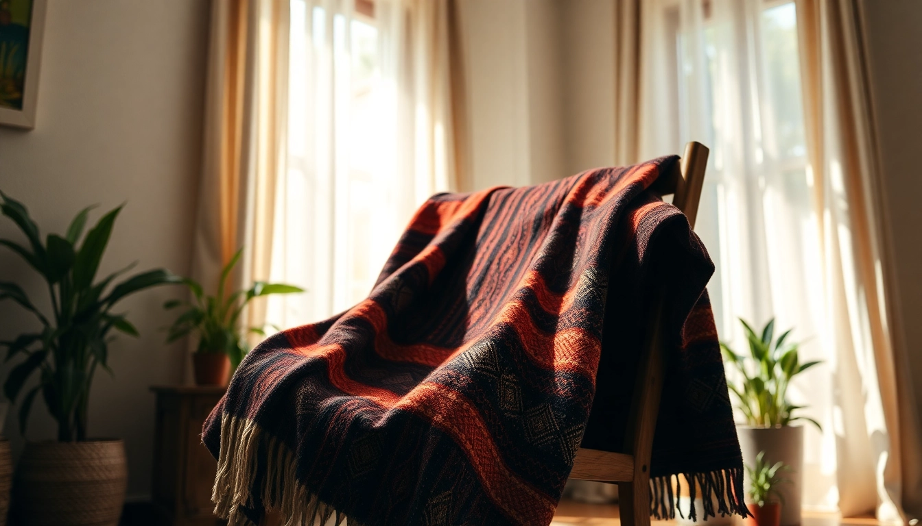 Enhance your space with a beautifully designed Mexican Blanket showcasing vibrant colors and texture details.