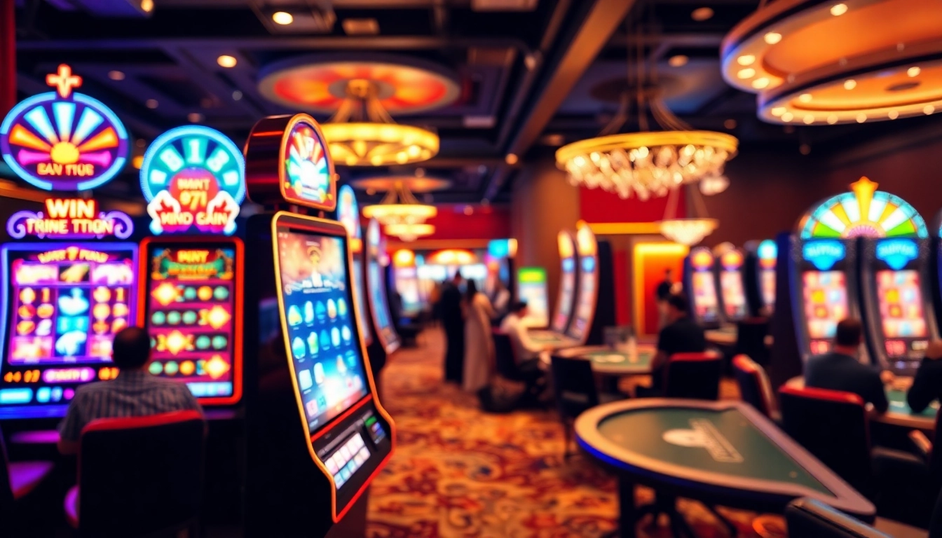 Engaging We1Win online casino experience with vibrant gaming atmosphere and joyful players.