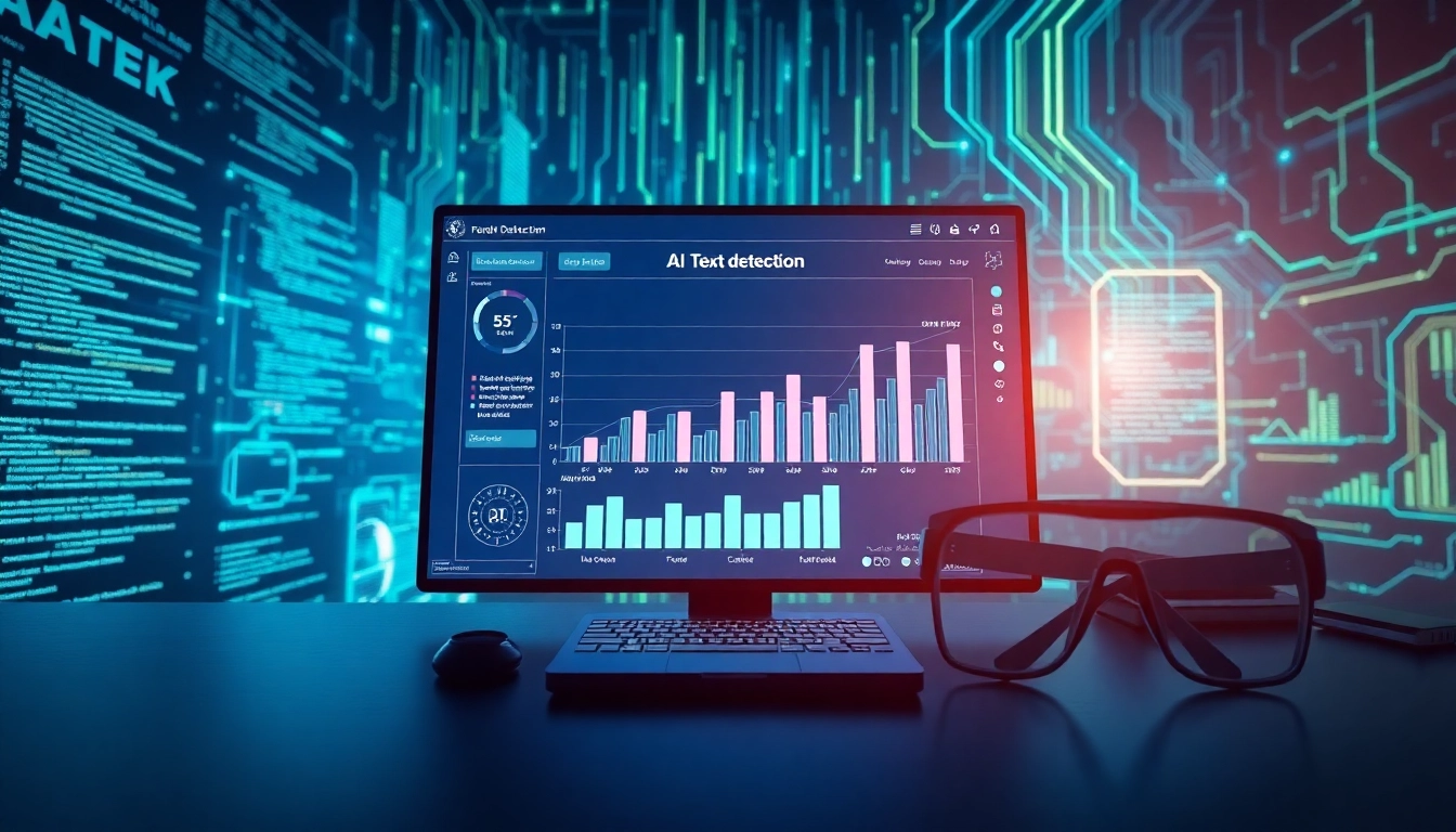 Analyze AI-generated content with the innovative ai detector interface and metrics display.