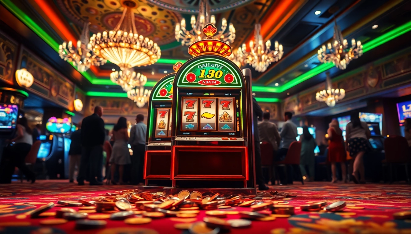 Mainkan meriah4d di mesin slot yang menarik dengan suasana kasino yang hidup.