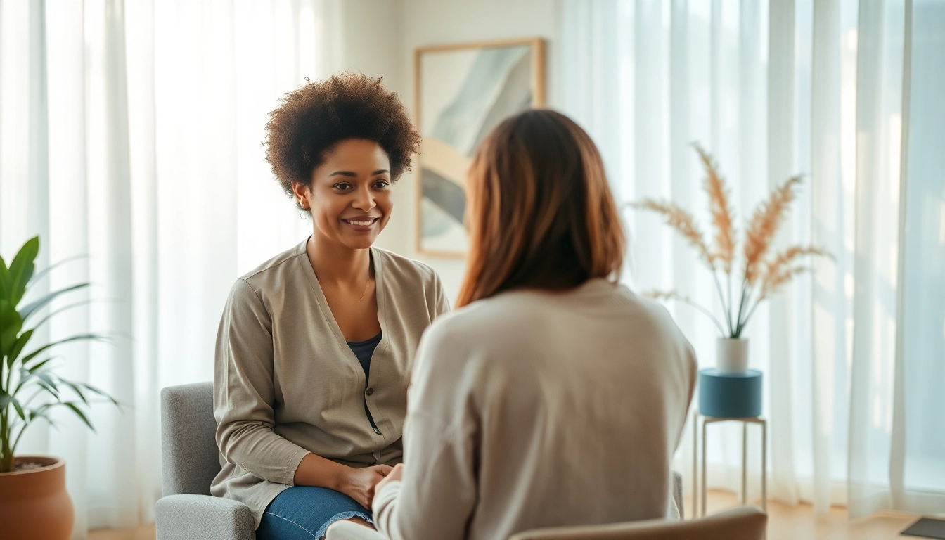 Engage in healing trauma therapy with a compassionate therapist in a serene environment.