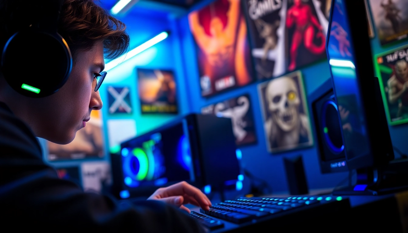 Intense gamer showcasing CS2 Legit Cheat during gameplay with a high-tech setup.