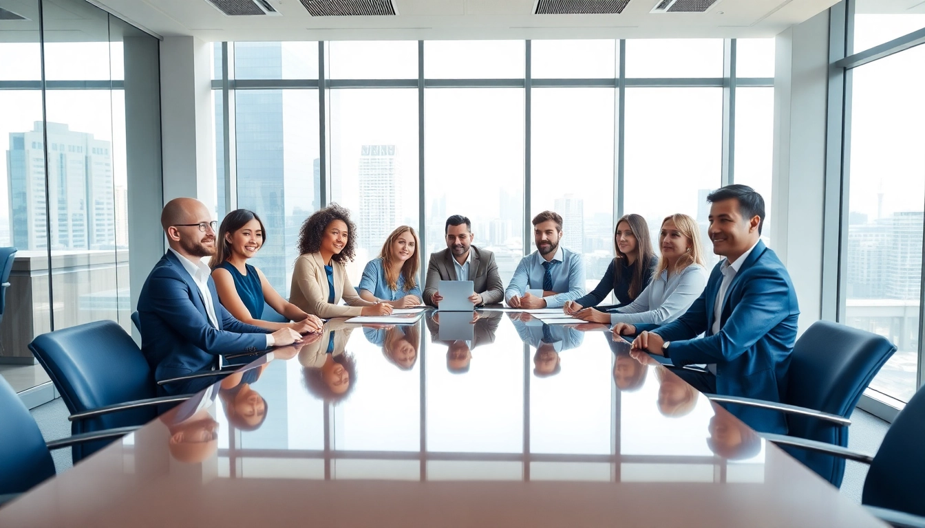Collaborative business team reviewing strategies at https://inbusinessphx.com office.