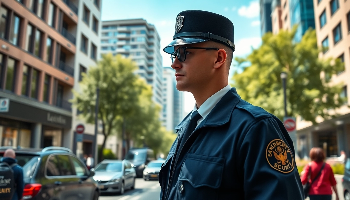 Secure and vigilant security services Cheltenham offered by professional personnel in an urban setting.