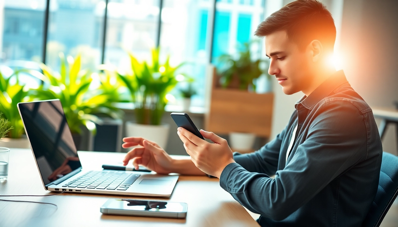 Sell your old phone with ease using our online platform in a professional setting.