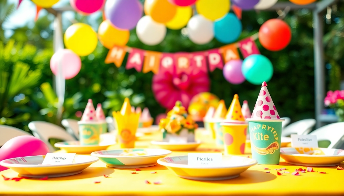 Celebrate with a customizable birthday party featuring personalized decorations and vibrant colors.