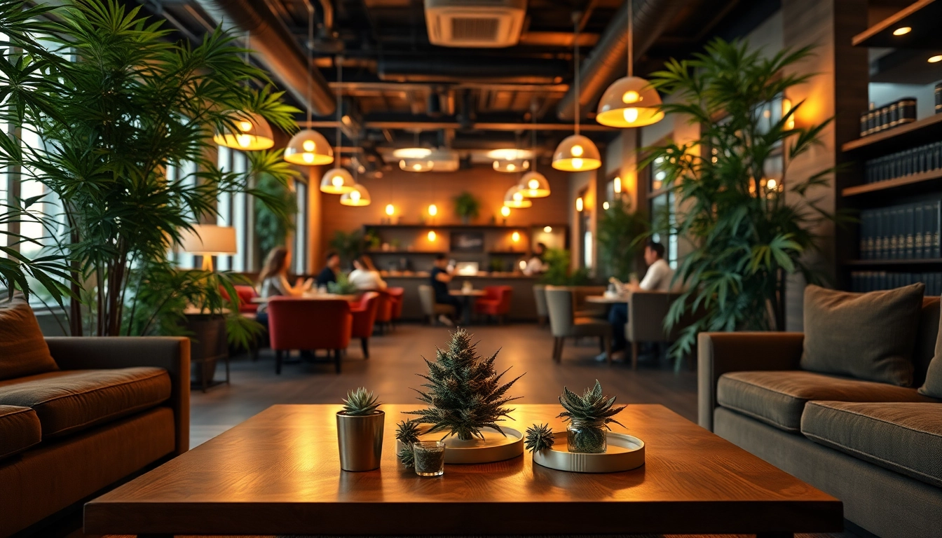 Join the community at https://cannabisbcn.com's welcoming cannabis club with cozy seating and vibrant decor.