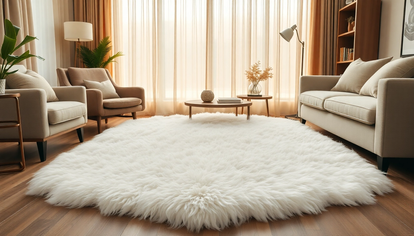 Transform your space with a cozy double sheepskin rug that adds style and warmth.
