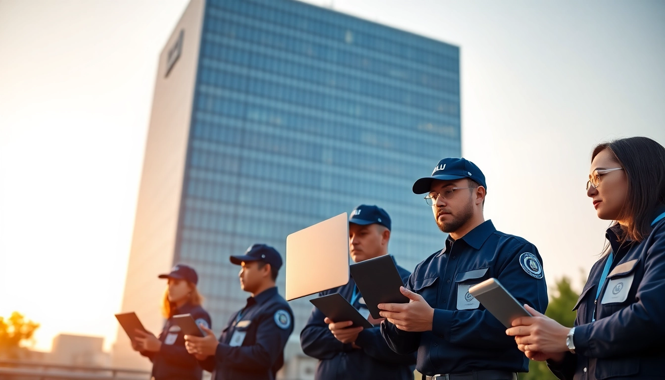 Security Services Fredericksburg team monitoring safety at a corporate site.