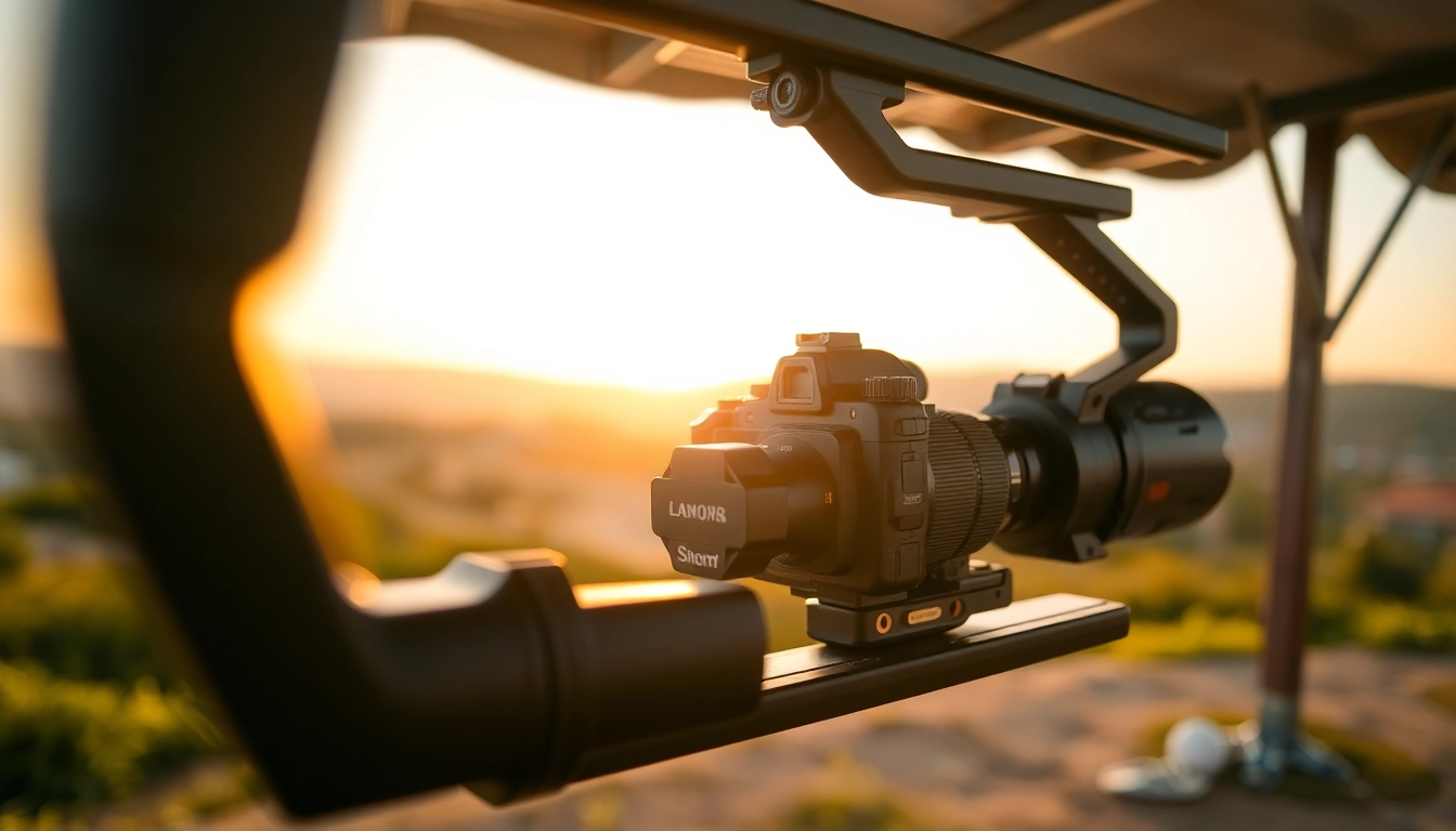 Capture impressive footage with the Camera Stabilizer showcasing its innovative design and smooth functionality.