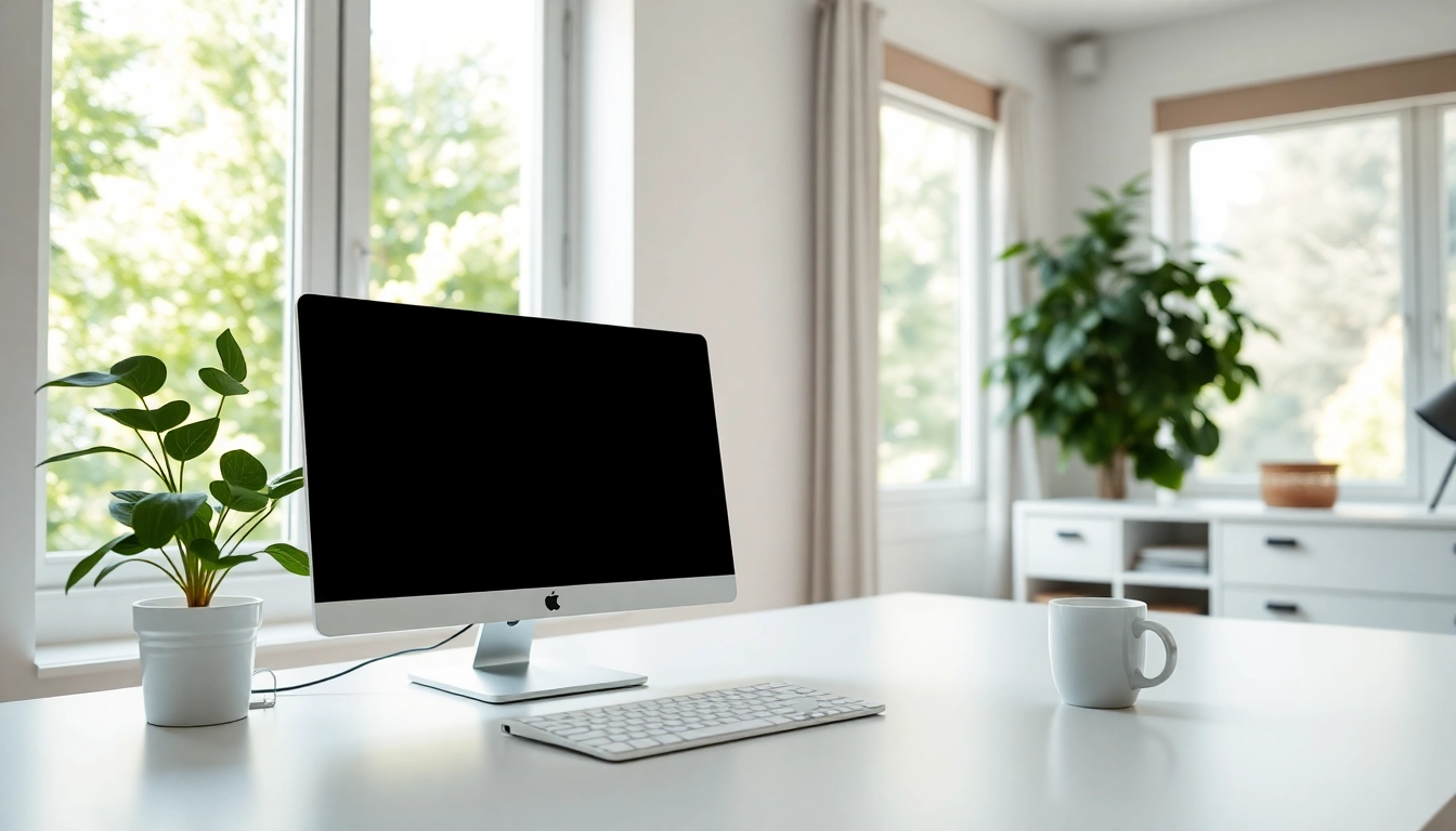 Work efficiently with sonic internet near me from a bright, modern home office setup.