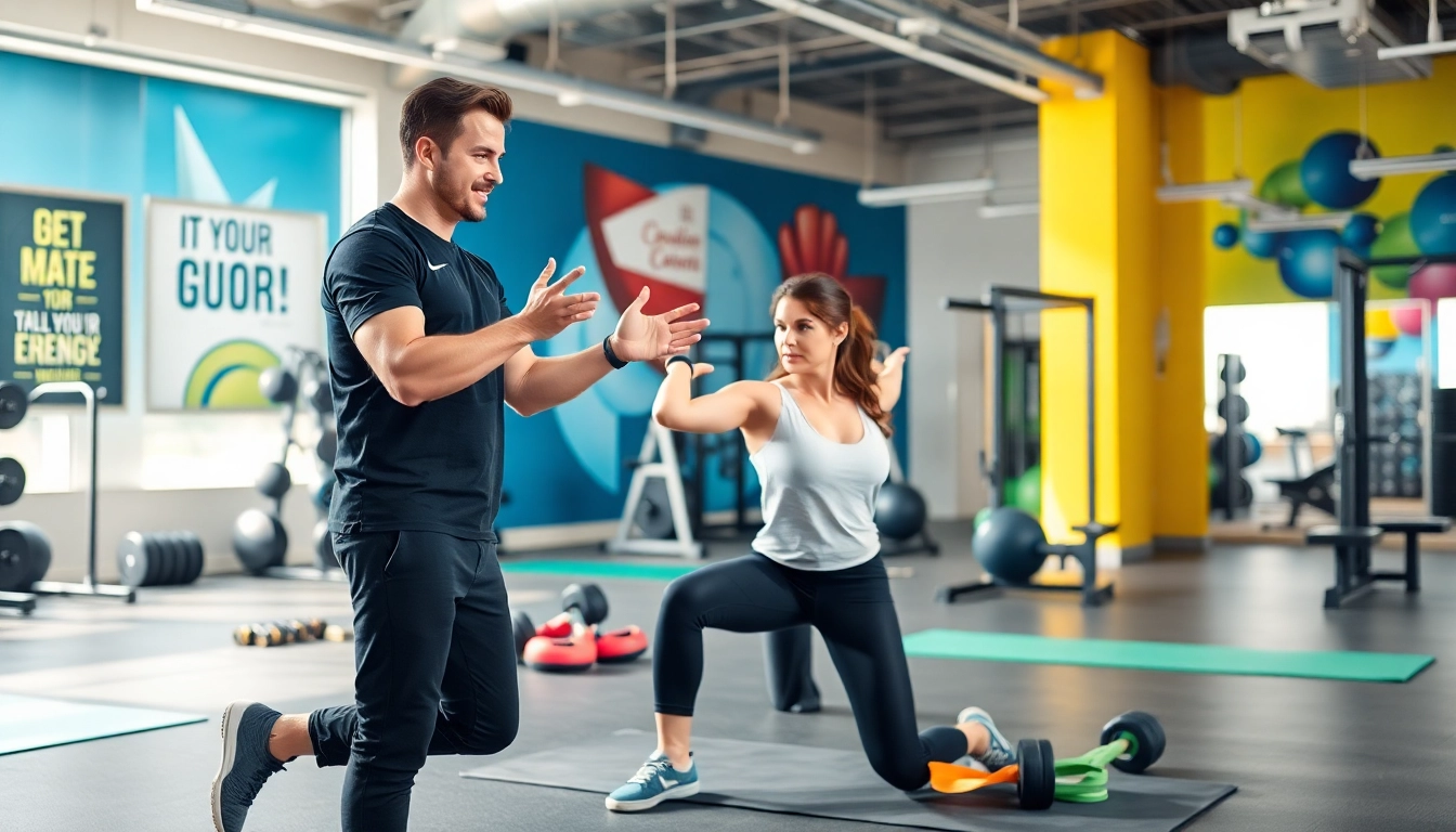 Engaging session with a Personal Trainer in Tonbridge guiding a client through a workout.