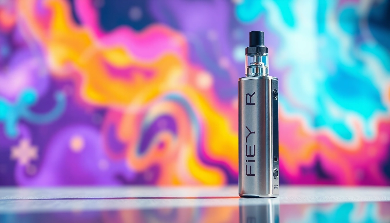 Experience the premium features of the FIFTY BAR 20K disposable vape displayed stylishly.